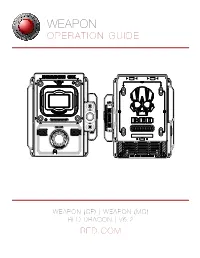 Weapon Operation Guide