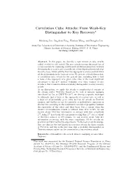 Correlation Cube Attacks: from Weak-Key Distinguisher to Key Recovery?
