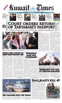 Court Orders Return of Tabtabaei's Passport
