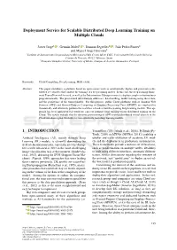 Deployment Service for Scalable Distributed Deep Learning Training on Multiple Clouds