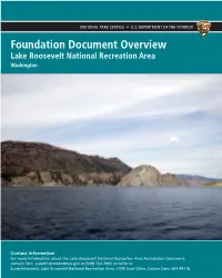 Lake Roosevelt National Recreation Area Foundation Document Overview