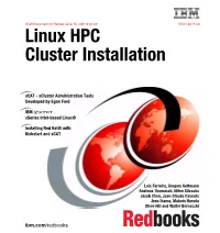 Linux HPC Cluster Installation