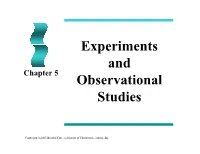 PP Chapter 05 Experiments and Observational Studies-Revised