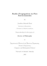 Radio Propagation in Fire Environments