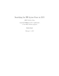 Searching for RR Lyrae Stars in M15