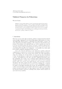 Validated Numerics for Pedestrians