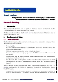 Brexit Update