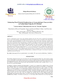 Estimating Flood Potential Emphasizing on Geomorphologic Characteristics in Tarikn Basin Using the SCS Method