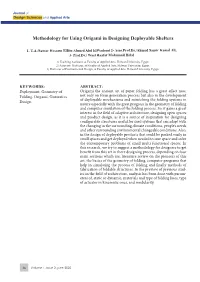Methodology for Using Origami in Designing Deployable Shelters