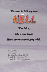 What Does the Bible Say About What Hell Is, Who Is Going to Hell, How A