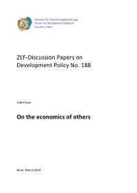 ZEF-Discussion Papers on Development Policy No. 188 on the Economics of Others