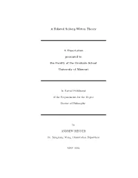 A Foliated Seiberg-Witten Theory a Dissertation Presented to The
