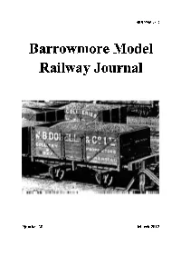 Barrowmore Model Railway Journal