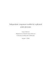 Independent Component Models for Replicated Point Processes
