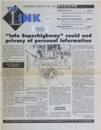^^Info Superhighway^^ Could End Privacy of Personal Information