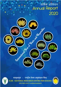 Annual Report 2020 1 Citation ICAR – NRCB