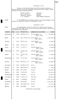 I 65386 65387 November 4, 197 1 Minutes of the Seven Hundred and Twenty-Second Meeting, a Regular Meeting of the State Highway C