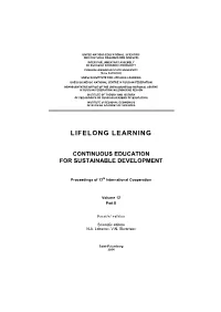 Lifelong Learning