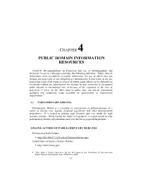 Public Domain Information Resources