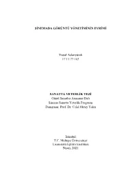 SĠNEMADA GÖRÜNTÜ YÖNETĠMĠNĠN EVRĠMĠ Yusuf