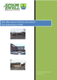 Site Allocations Policies Document Pre-Submission Draft