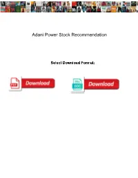 Adani Power Stock Recommendation