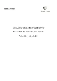Dialogo Oriente-Occidente