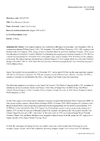 GB3299-PR Title: Press Release Collection Name of Creator