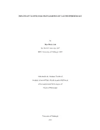 Impacts of Vaccine Cold Chain Logistics on Vaccine Epidemiology