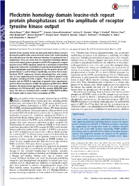 Pleckstrin Homology Domain Leucine-Rich Repeat Protein the Histone Code to Control the Transcription of Rtks