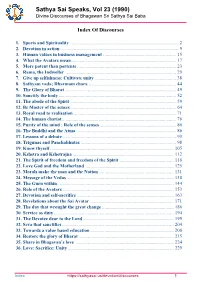 Sathya Sai Speaks, Vol 23 (1990) Divine Discourses of Bhagawan Sri Sathya Sai Baba