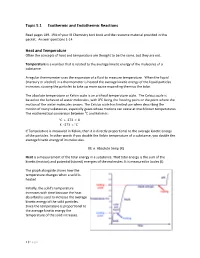 Topic 5.1 Exothermic and Endothermic Reactions Heat And