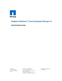 Altavault 4.4 Administration Guide