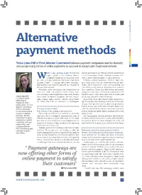 Alternative Payment Methods in General