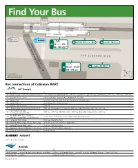 Bus Connections at Coliseum BART AC Transit Line Destination Via 45 Foothill Square (106Th Ave