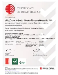 Certificate of Registration Dated Oct 21 2014 for Additional Certified Sites