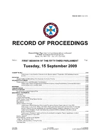 Second Reading Speech the Minister Said— One of the Key Changes to the Purpose of the Act Is That the System Delivers Sustainable Outcomes