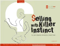 Selling with Killer Instinct by Jason Steadman, CEO ENTRONICS USA