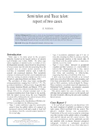 Semi Talon and Trace Talon: Report of Two Cases