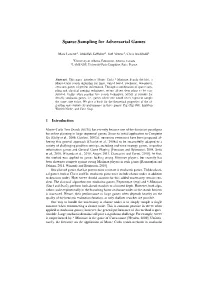 Sparse Sampling for Adversarial Games