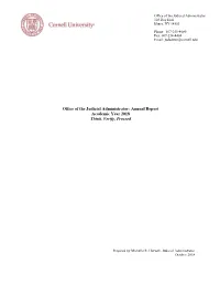 Annual Report Academic Year 2018 Think, Verify, Proceed