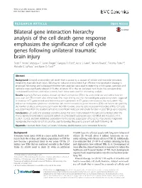 Bilateral Gene Interaction Hierarchy Analysis of the Cell Death Gene