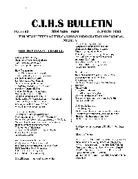 C.I.H.S Bulletin