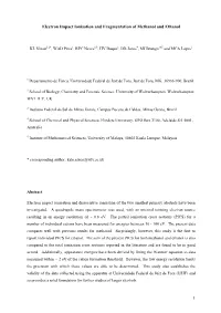 Electron Impact Ionisation and Fragmentation of Methanol and Ethanol