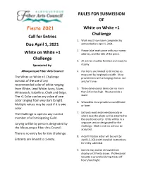 Fiesta 2021 Call for Entries Due April 1, 2021