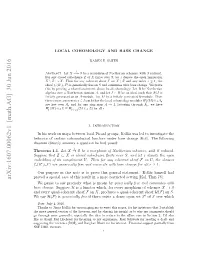 Local Cohomology and Base Change