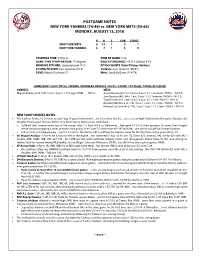 Post-Game Notes