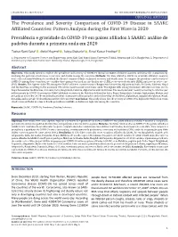 The Prevalence and Severity Comparison of COVID-19 Disease in SAARC
