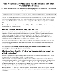What You Should Know About Using Cannabis, Including CBD, When