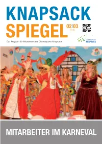 MITARBEITER IM KARNEVAL Editorial Inhalt
